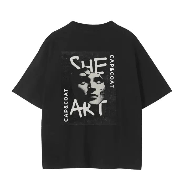 branded Unisex Seamless Tee - She's art - Cap & Coat