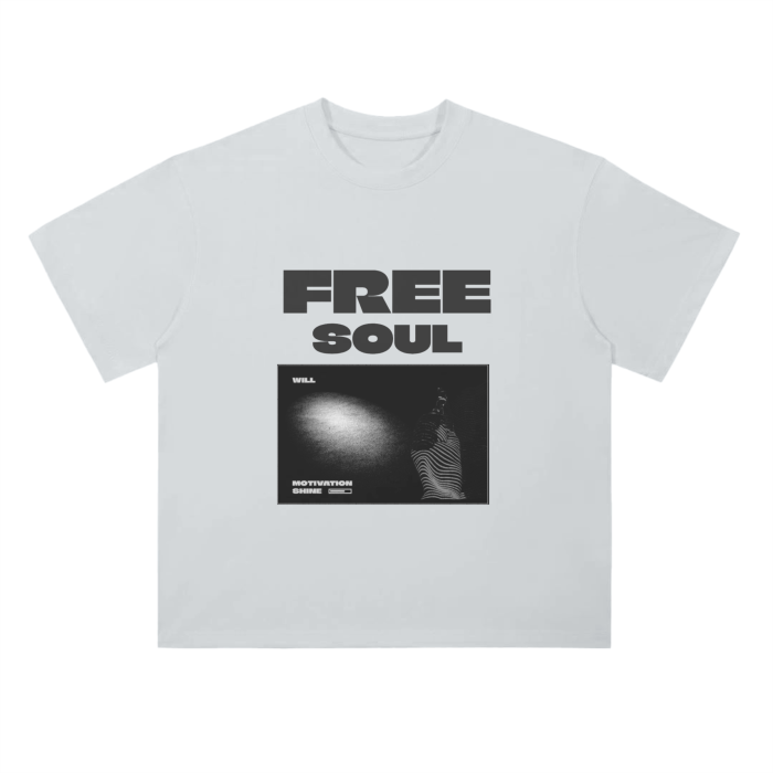 Drop Shoulder T-Shirt monochrome - Free soul edition - Cap & Coat