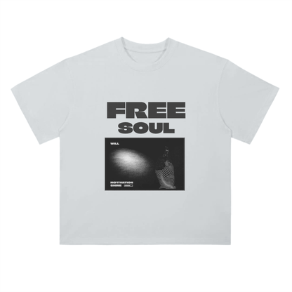 Drop Shoulder T-Shirt monochrome - Free soul edition - Cap & Coat