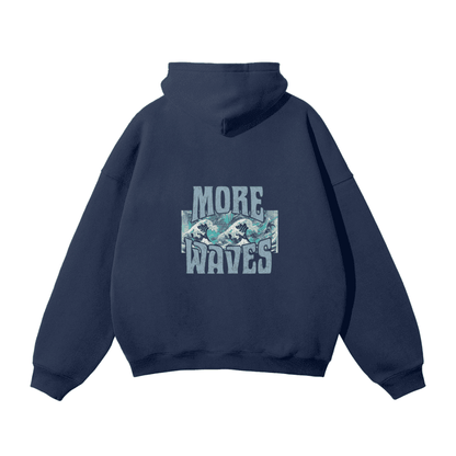 Unisex Oversized Fleece Hoodie - more waves - Cap & Coat