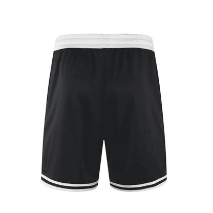 Stripe Trim Basketball Shorts with Logo - Cap & Coat