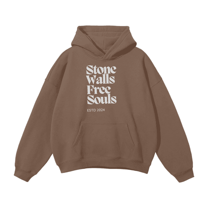 Oversized Fleece Hoodie - Stone Walls edition - Cap & Coat