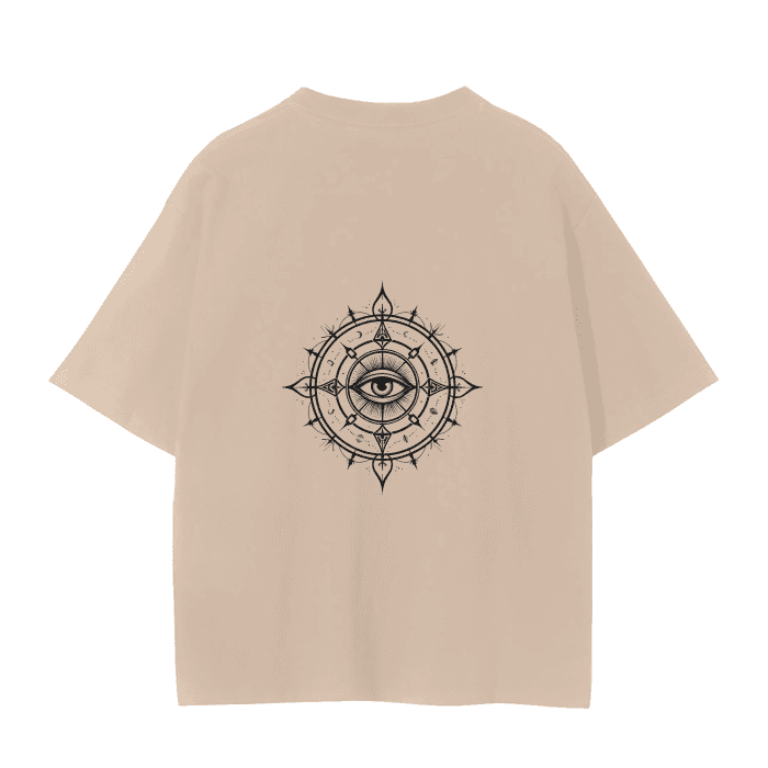 Unisex Seamless T-Shirt with Logo - Mystical Eye - Cap & Coat