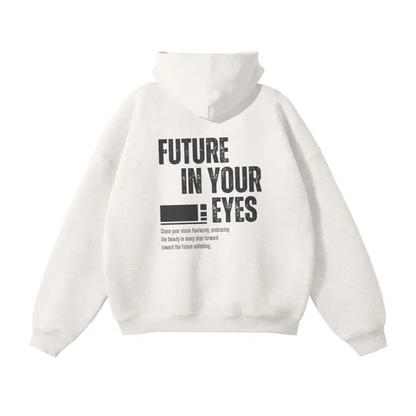 Unisex Oversized Fleece Hoodie - Future in your eyes - Cap & Coat