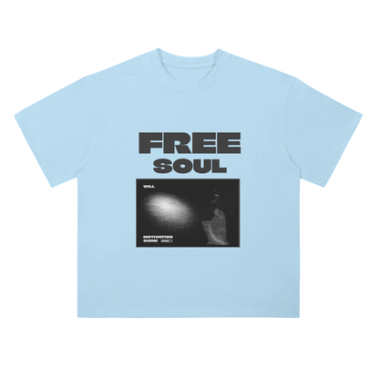 Drop Shoulder T-Shirt monochrome - Free soul edition - Cap & Coat