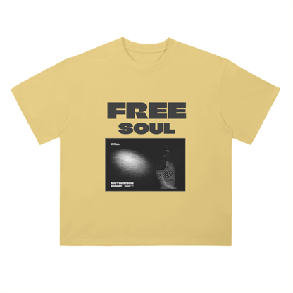 Drop Shoulder T-Shirt monochrome - Free soul edition - Cap & Coat