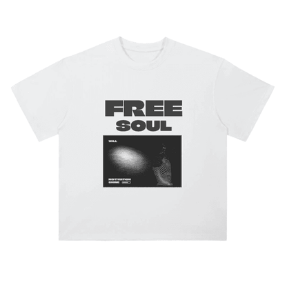 Drop Shoulder T-Shirt monochrome - Free soul edition - Cap & Coat