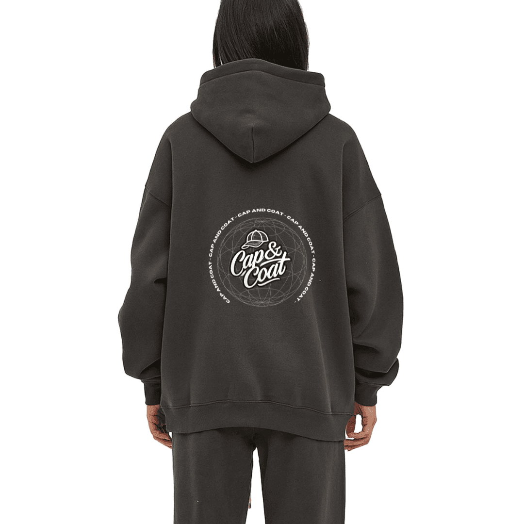 Oversized Fleece Hoodie - Don't count days - Cap & Coat