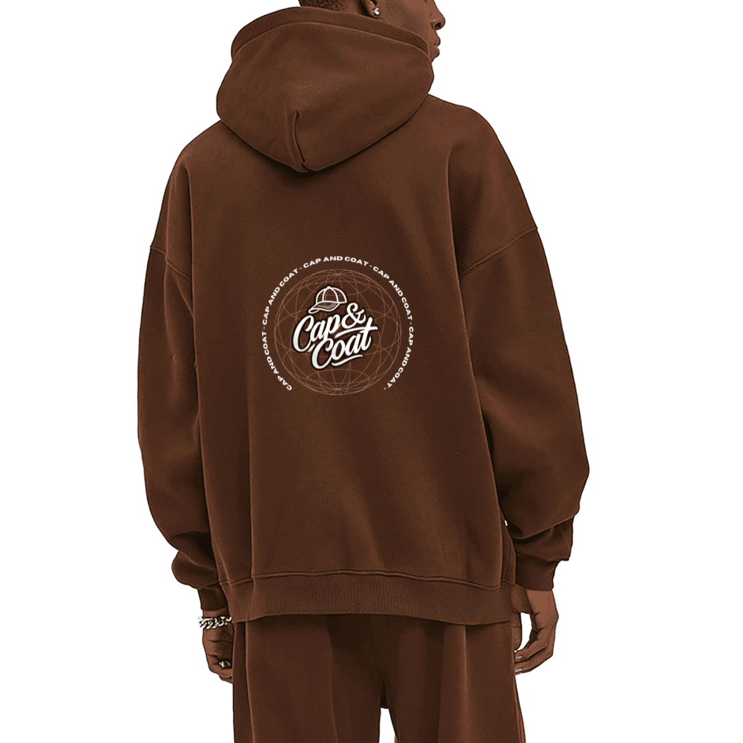 Oversized Fleece Hoodie - Don't count days - Cap & Coat