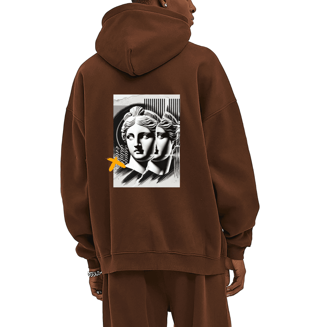 Oversized Fleece Hoodie - Stone Walls edition - Cap & Coat