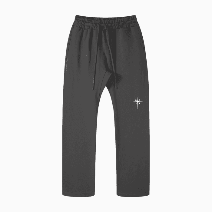 FOG Solid Color Straight Leg Pants with logo - Cap & Coat