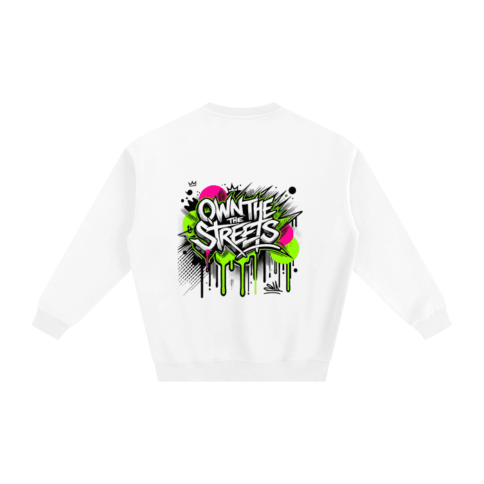 Fleeced unisex Sweatshirt - own the streets - Cap & Coat