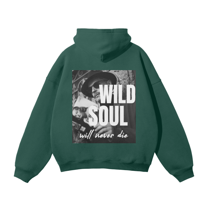 Unisex Oversized Fleece Hoodie - Wild Soul - Cap & Coat