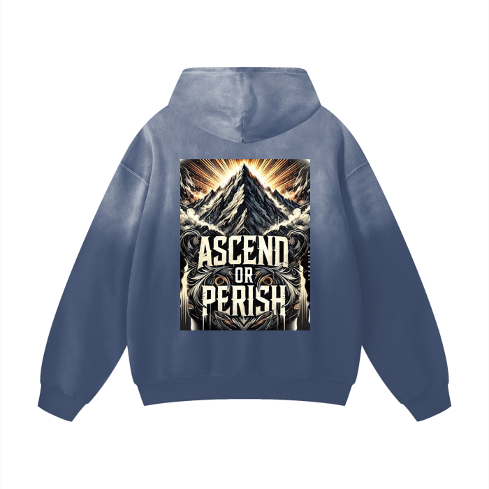 Oversized Hoodie - Ascend or perish - Cap & Coat