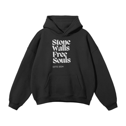 Oversized Fleece Hoodie - Stone Walls edition - Cap & Coat