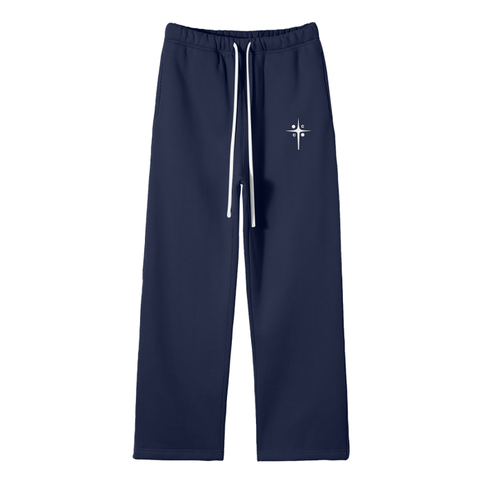 Fleece Straight Leg Pants - Branded logo - Cap & Coat