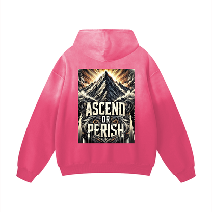 Oversized Hoodie - Ascend or perish - Cap & Coat