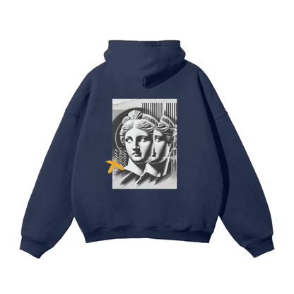 Oversized Fleece Hoodie - Stone Walls edition - Cap & Coat