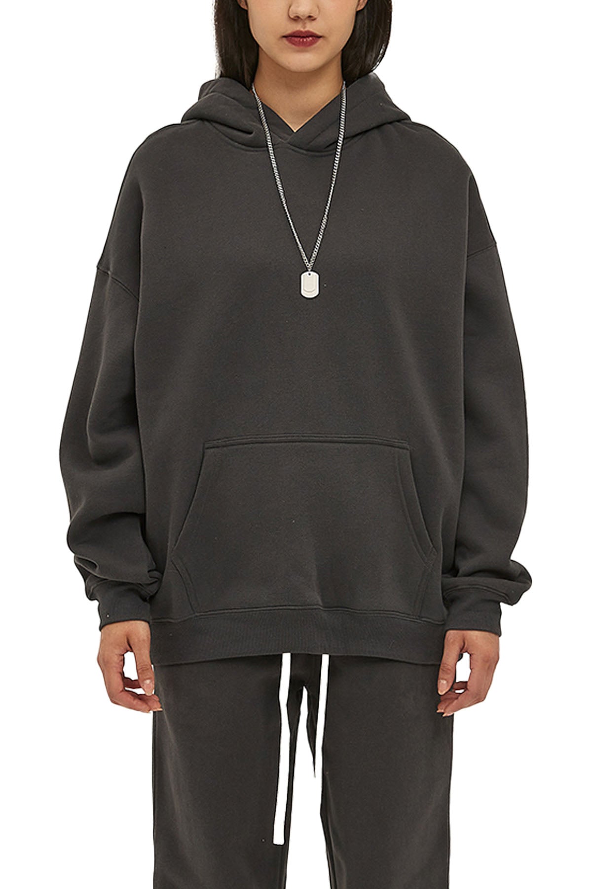 Oversize Fleeced Hoodie - luxe | Palm & Praise collection - Cap & Coat