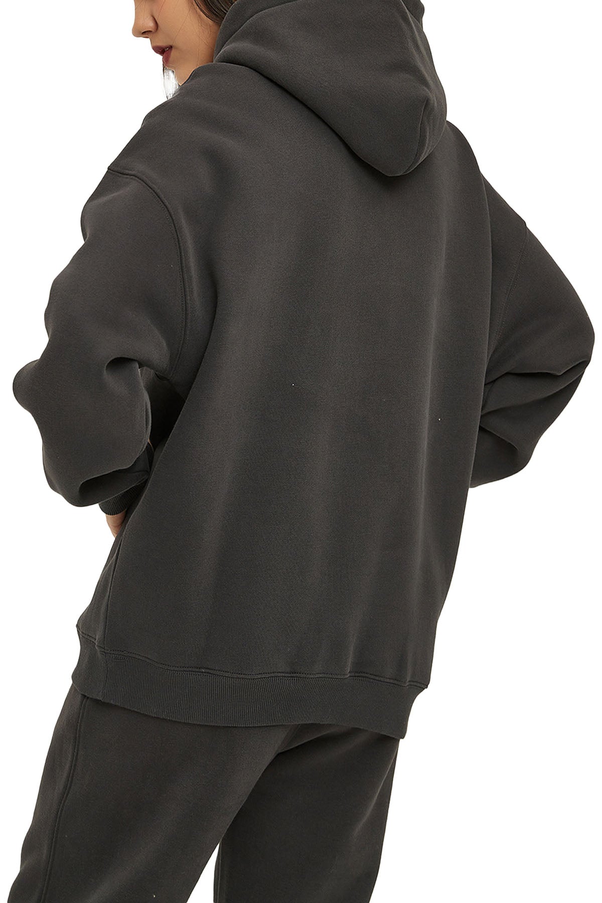 Oversize Fleeced Hoodie - luxe | Palm & Praise collection - Cap & Coat